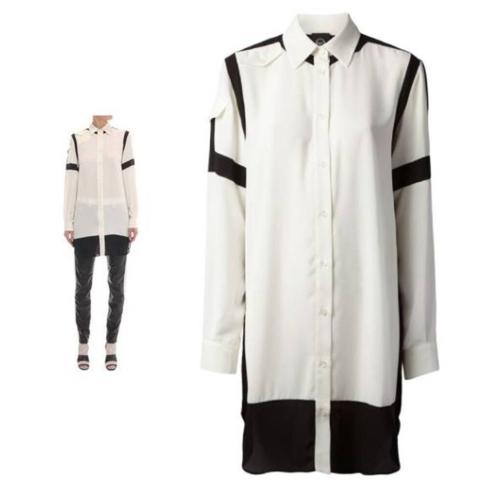 McQ Alexander McQueen PS/14 Monochrome Shirt Dress